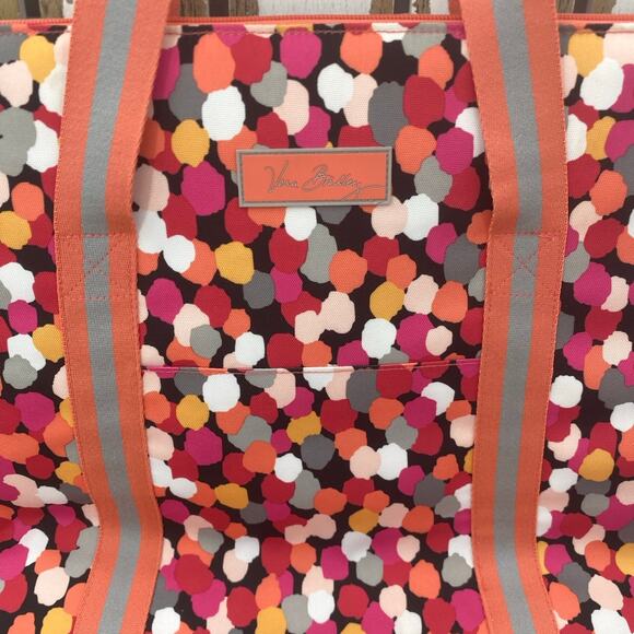 Vera Bradley Pixie Confetti Cooler Tote Insulated Double Shoulder Strap Bag - Picture 4 of 9